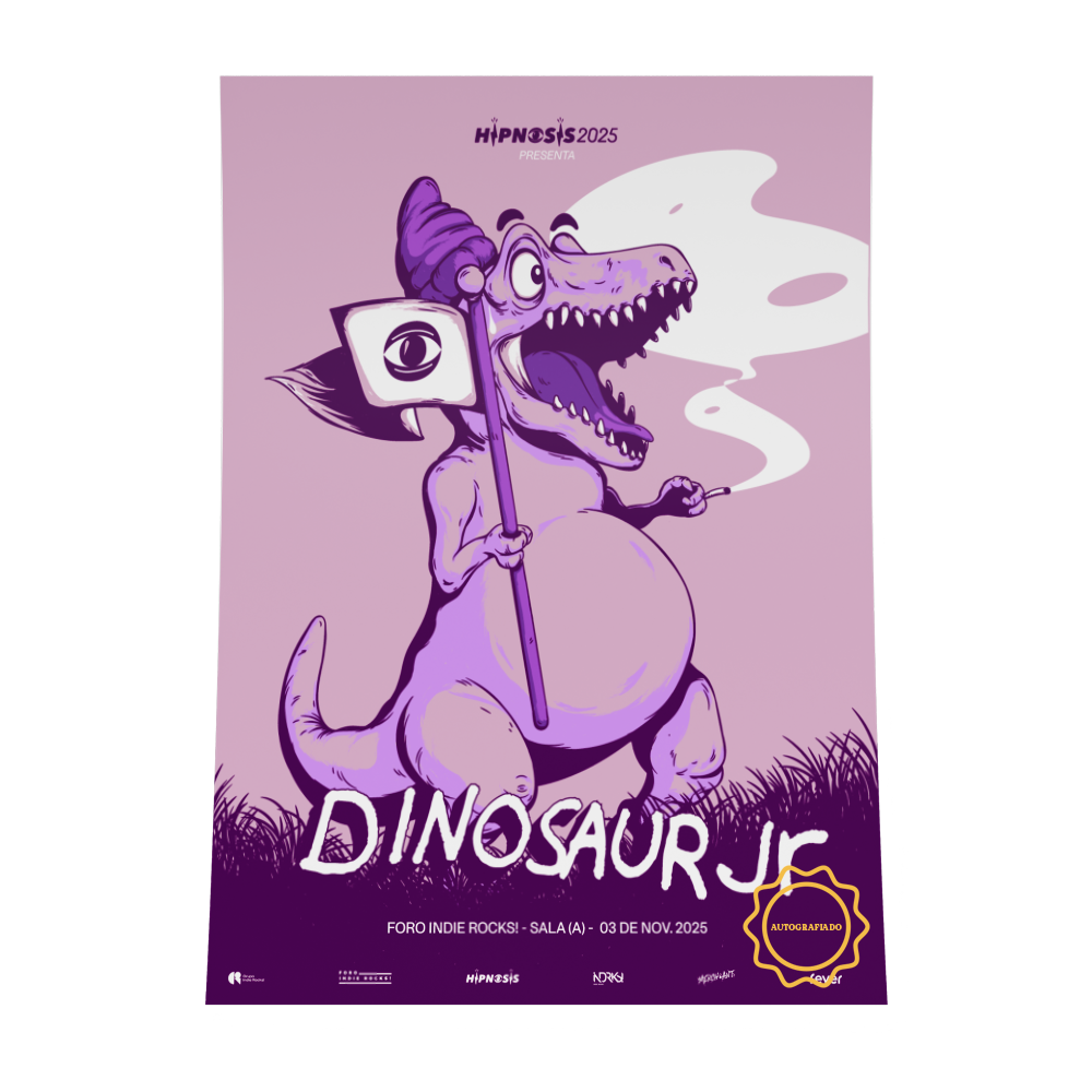 PREVENTA PÓSTER AUTOGRAFIADO DINOSAUR JR.