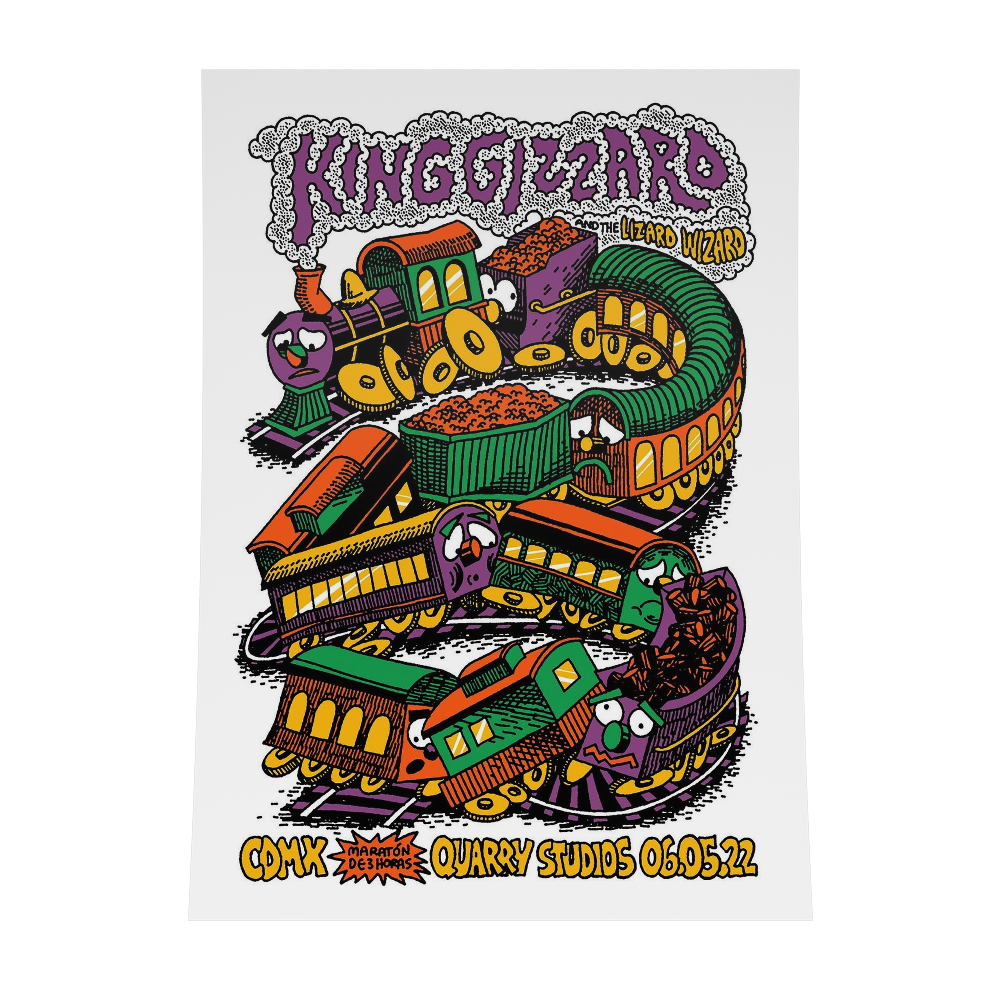 PÓSTER CDMX KING WIZARD AND THE LIZARD WIZARD 