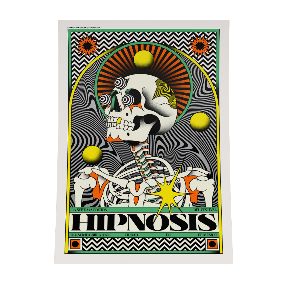PÓSTER HIPNOSIS 2024 X TONE OLVERA