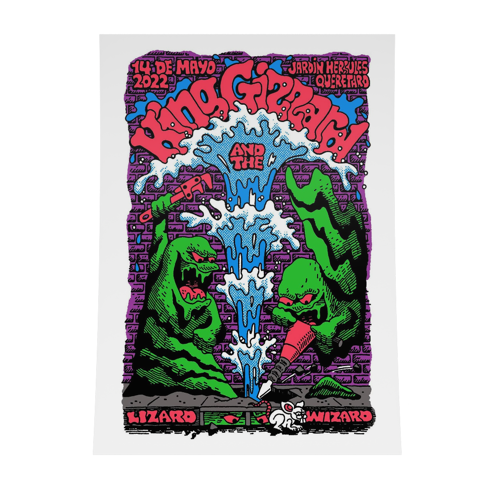 PÓSTER QRO KING WIZARD AND THE LIZARD WIZARD 
