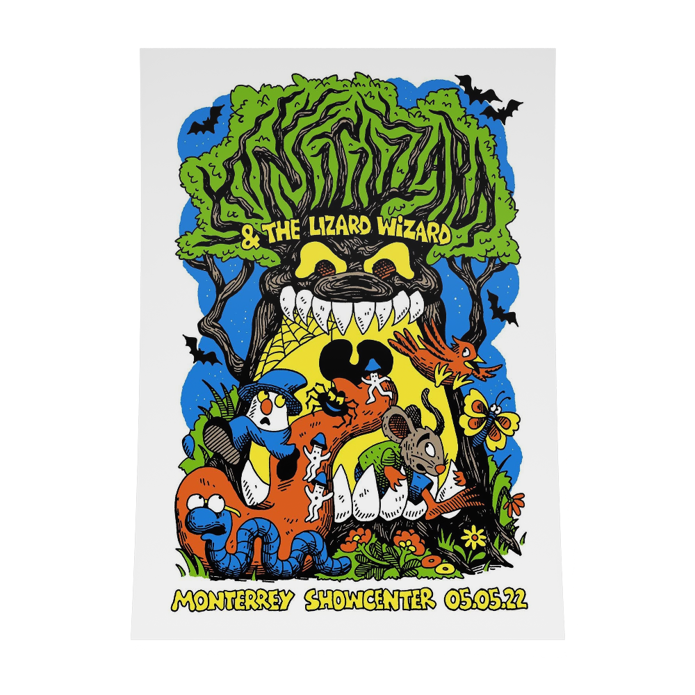 PÓSTER MONTERREY KING WIZARD AND THE LIZARD WIZARD 